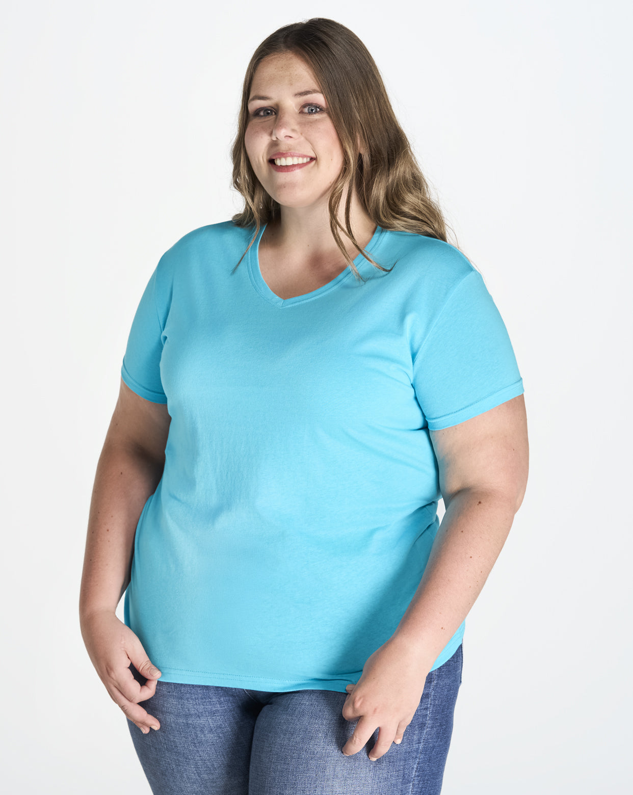 Curves T-Shirt V-Neck