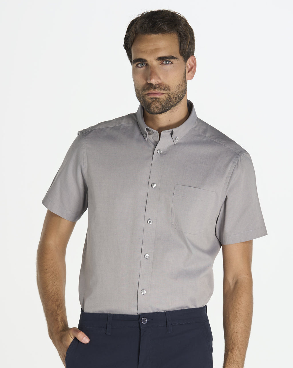 Casual & Business Ss Shirt Oxford